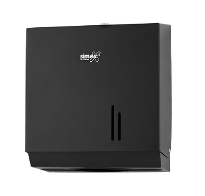 Toalheiro Metálico Preto Mate, para Toalhas Papel